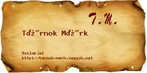 Tárnok Márk névjegykártya